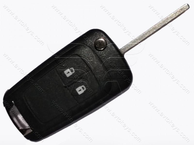 Корпус викидного ключа Chevrolet 2 кнопки, лезо HU100