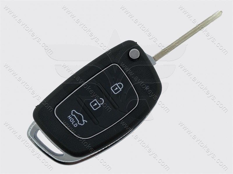 Корпус викидного ключа Hyundai 3 кнопки, лезо TOY49