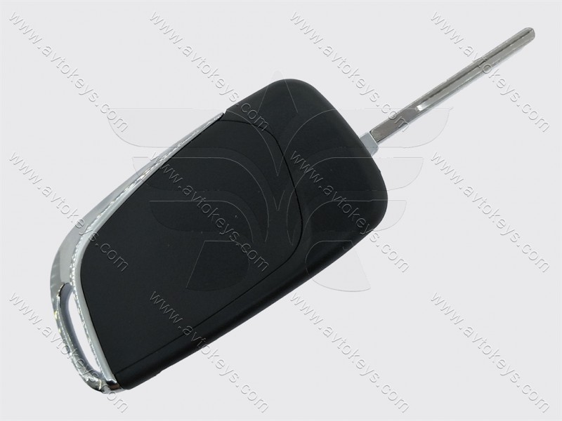Корпус викидного ключа Citroen/Peugeot, 3 кнопки, з місцем під батарейку, лезо HU83