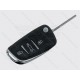 Корпус викидного ключа Citroen/Peugeot, 3 кнопки, лезо HU83
