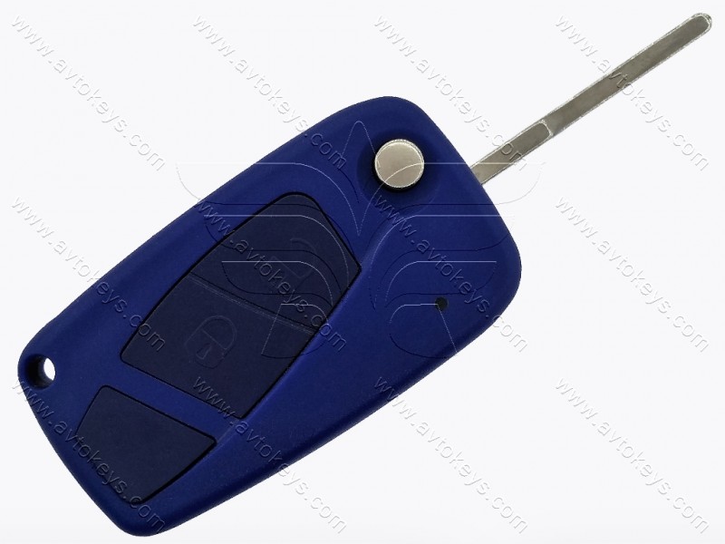 Корпус викидного ключа Fiat, 2 кнопки, лезо SIP22