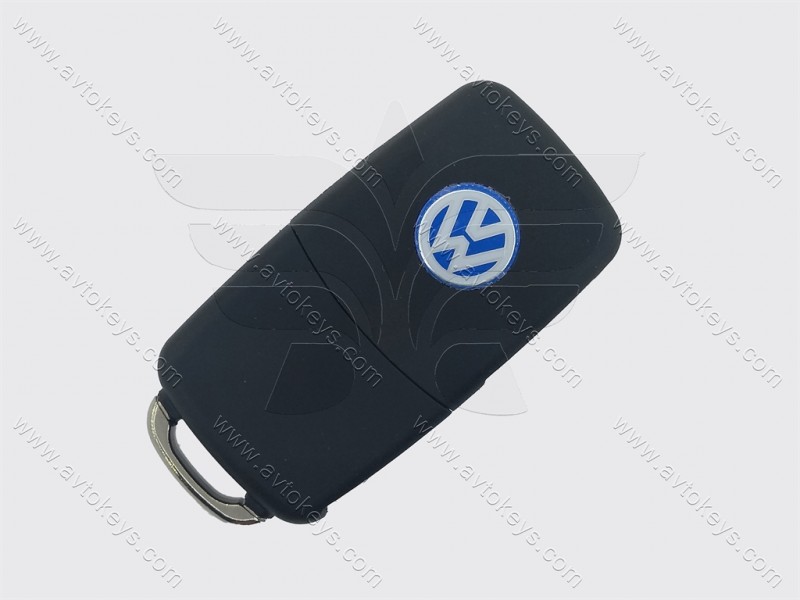 Корпус викидного ключа Volkswagen, Skoda, Seat, лезо HU66, 3 кнопки