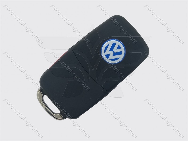 Корпус викидного ключа Volkswagen Golf, Passat, Beetle, 3+1 кнопки, лезо HU66