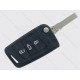 Корпус викидного ключа Volkswagen, Skoda, Seat, 3 кнопки, лезо HU66, MQB, тип 4