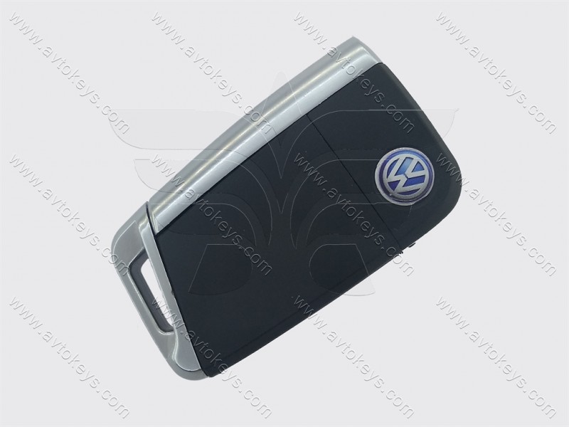 Корпус викидного ключа Volkswagen, Skoda, Seat, 3 кнопки, лезо HU66, MQB, тип 1