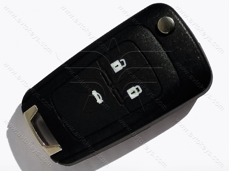 Корпус викидного ключа Opel Insigna, Astra та інші, 3 кнопки, лезо HU100