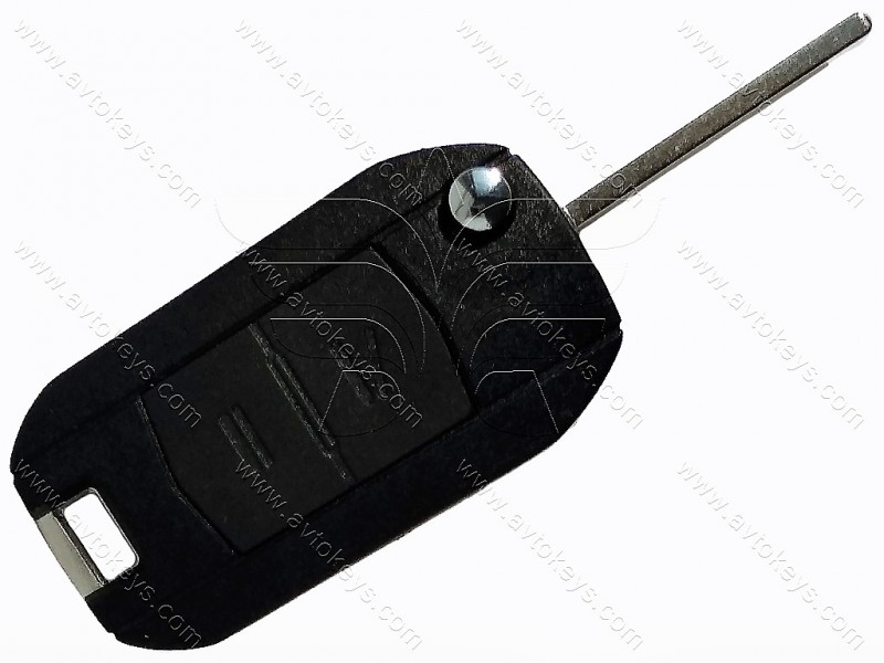 Корпус викидного ключа Opel 2 кнопки, лезо HU100, під переробку