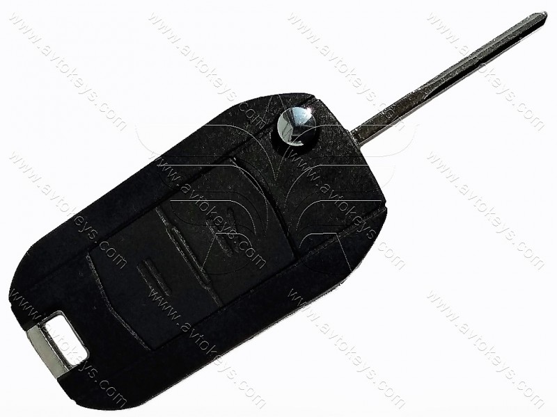 Корпус викидного ключа Opel 2 кнопки, лезо HU43, під переробку