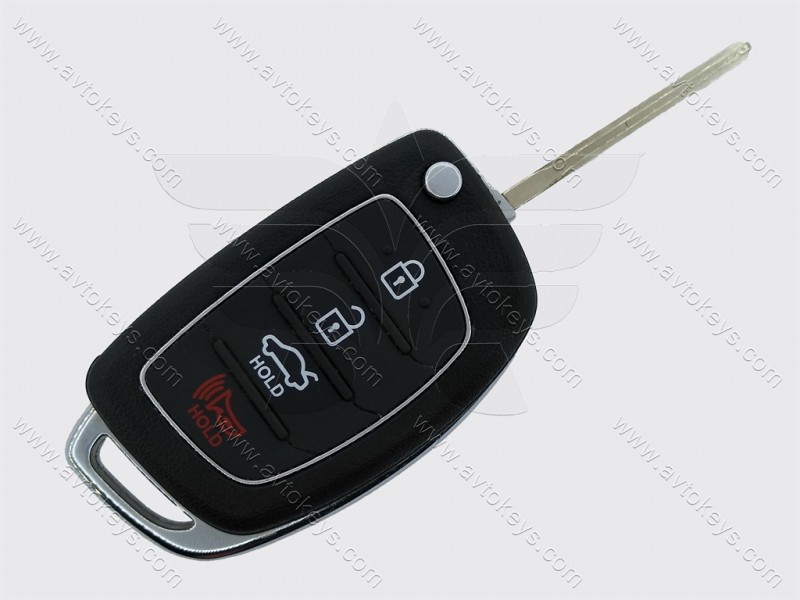 Корпус викидного ключа Hyundai 3+1 кнопки, лезо TOY49