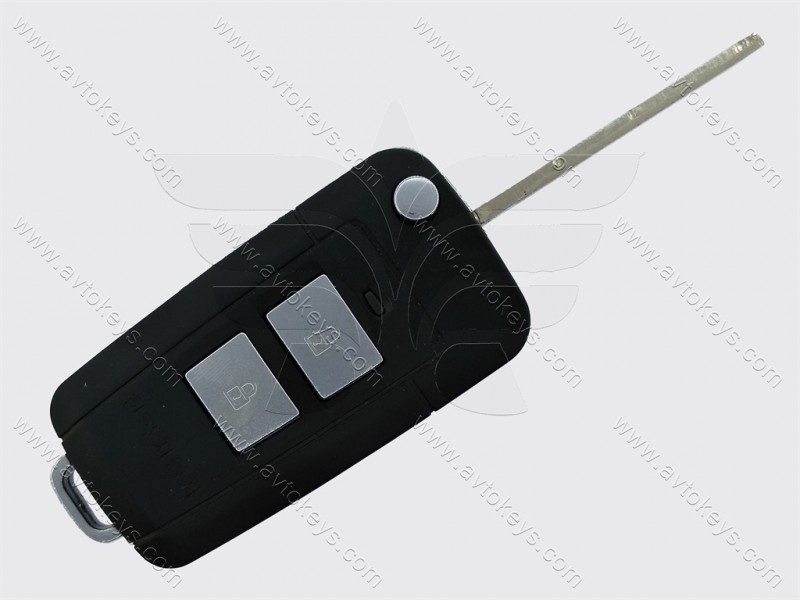 Корпус викидного ключа Hyundai/Kia, кнопки 2+1, лезо HYN6, під переробку, без місця під батарейку, тип 1