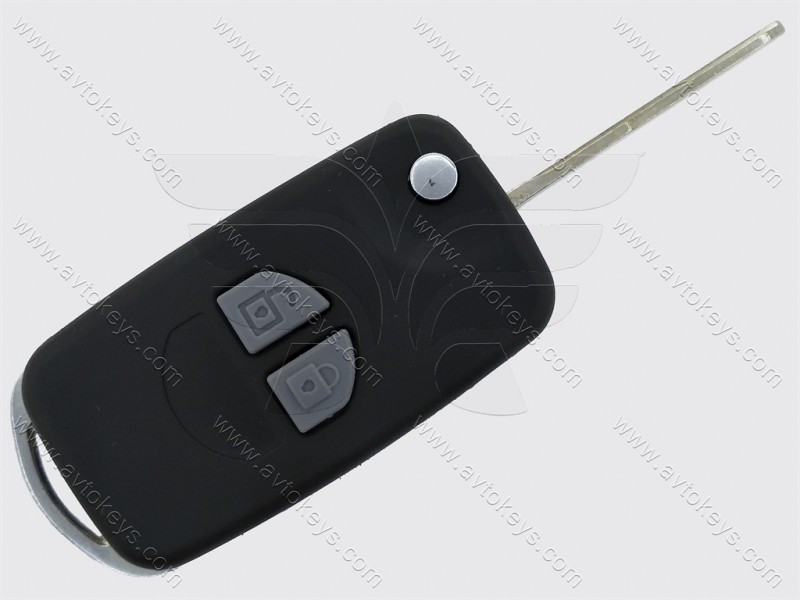 Корпус викидного ключа Suzuki Swift, Grand Vitara, SX4 та інші, 2 кнопки, лезо HU133R, під переробку