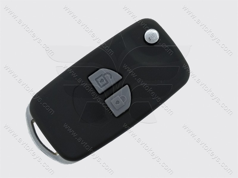 Корпус викидного ключа Suzuki Swift, Grand Vitara, SX4 та інші, 2 кнопки, лезо HU133R, під переробку