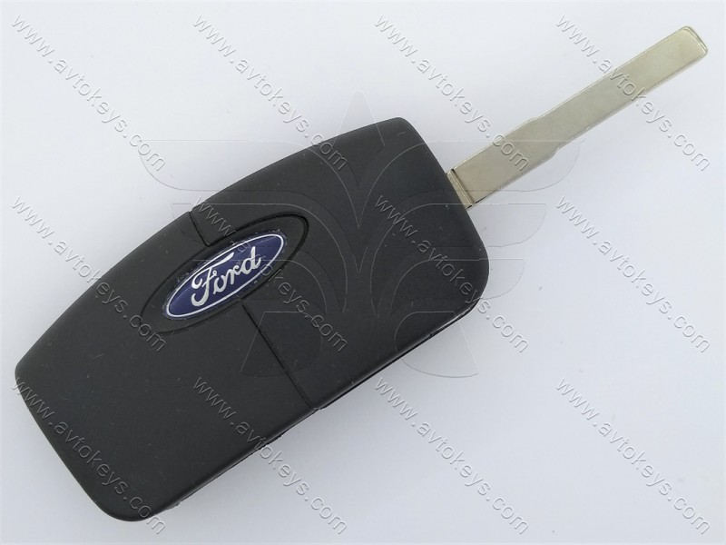 Корпус викидного ключа Ford Fiesta, Focus та інші, 3 кнопки, лезо HU101
