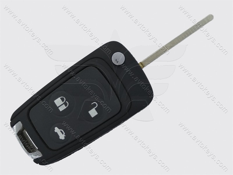 Корпус викидного ключа Ford Mondeo, Focus та інші, 3 кнопки, лезо HU101, під переробку