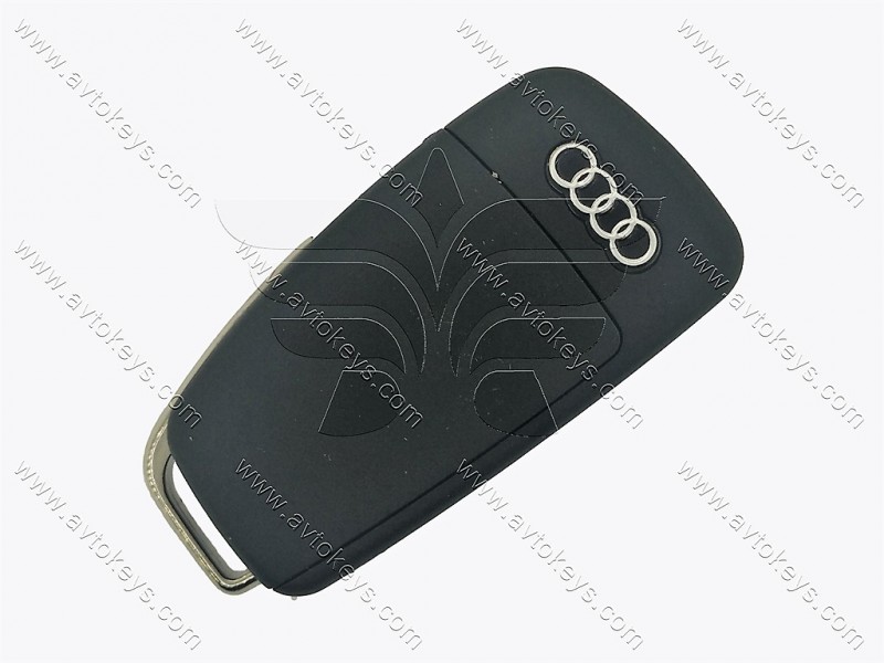 Корпус викидного ключа Audi A1, A6, A8 та інші, 3 кнопки, лезо HU66, з кріпленням під батарейку