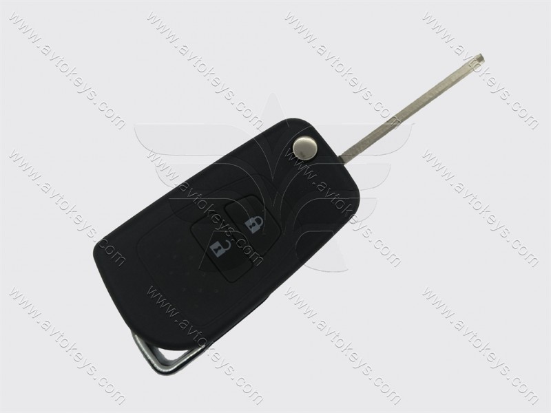 Корпус викидного ключа Toyota Hilux, 2 кнопки, лезо TOY43, під переробку