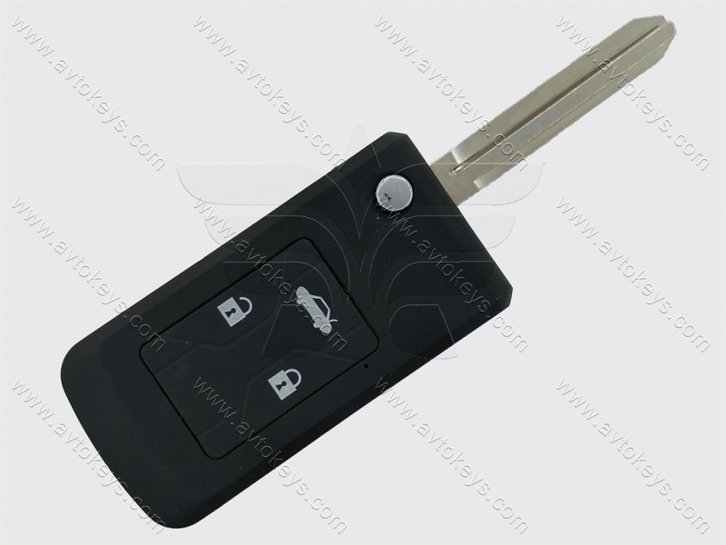 Корпус викидного ключа Toyota Camry, Corolla та інші, 3 кнопки, лезо TOY43, під переробку