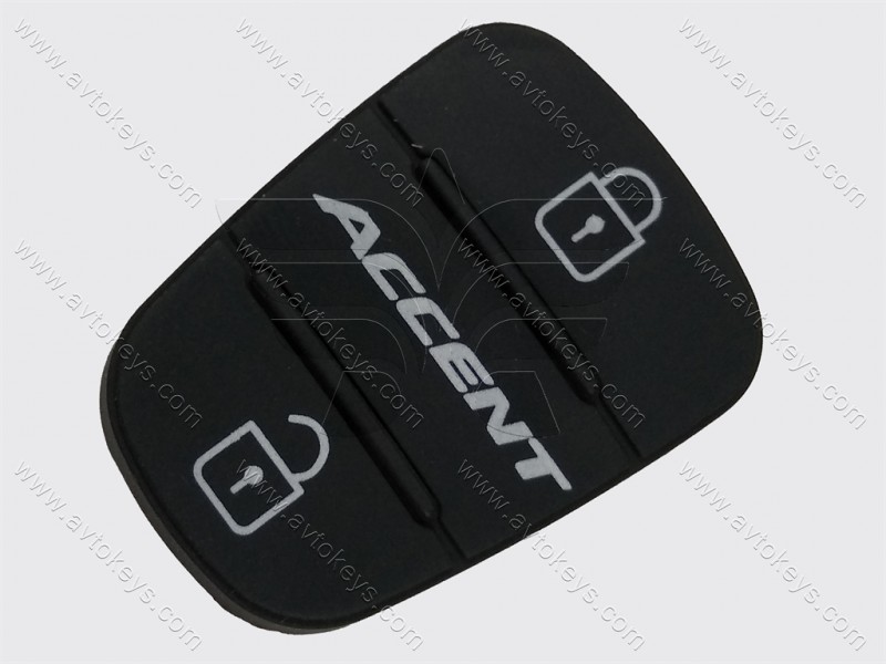 Hyundai Accent кнопки (гумові) для викидного ключа, 3 кнопки