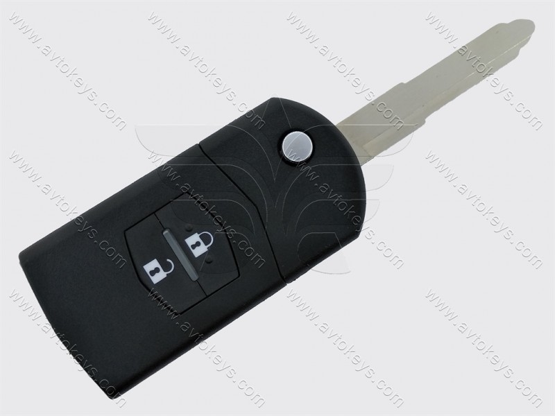 Викидний ключ Mazda 2, 6, CX-7, CX-9, 433 Mhz, CC33675RYC, 4D-63, 2 кнопки, лезо MAZ24R