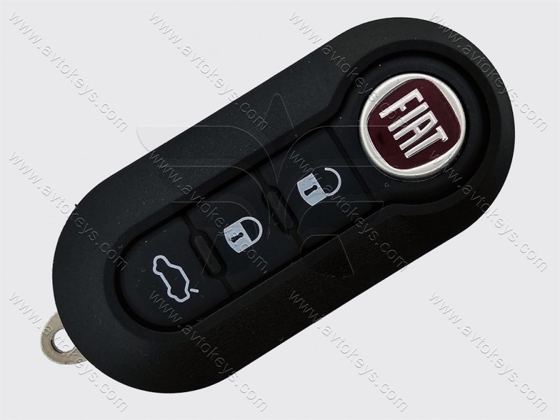Корпус викидного ключа Fiat, 3 кнопки, лезо SIP22, тип 1, білі кнопки