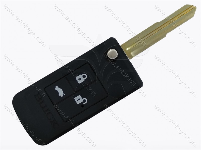Корпус викидного ключа Chevrolet Lacetti (Стиль Buick), 3 кнопки, лезо DWO4R, під переробку