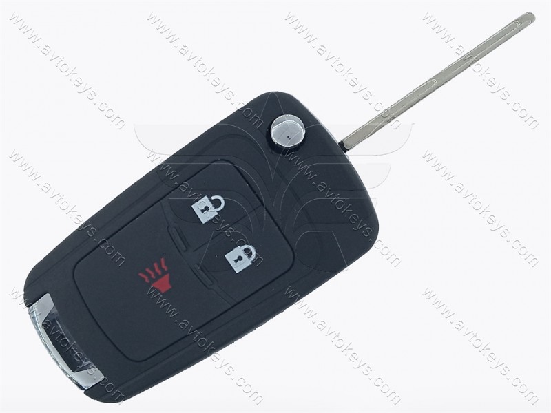 Корпус викидного ключа Chevrolet Spark, 2+1 кнопки, лезо DWO4