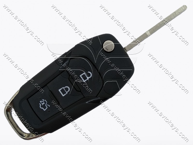 Корпус викидного ключа Ford Ranger, Mondeo, 3 кнопки, лезо HU101