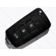 Корпус викидного ключа Hyundai/Kia, кнопки 3+1, лезо HYN6, під переробку, без місця під батарейку, тип 2