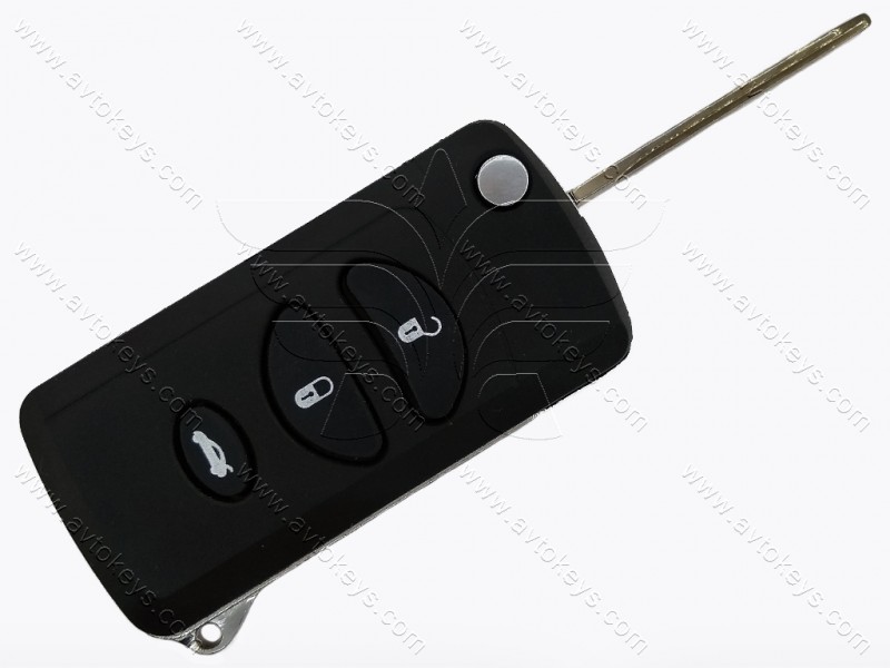 Корпус викидного ключа Chrysler/Doodge/Jeep, 3 кнопки, лезо CY24, під переробку