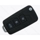 Корпус викидного ключа Hyundai/Kia, 3 кнопки, лезо HYN14R, під переробку, без місця під батарейку, тип 2