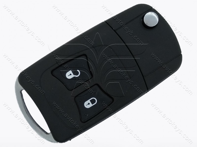 Корпус викидного ключа Chrysler/Doodge/Jeep, 2 кнопки, тип 1, лезо СY22, під переробку