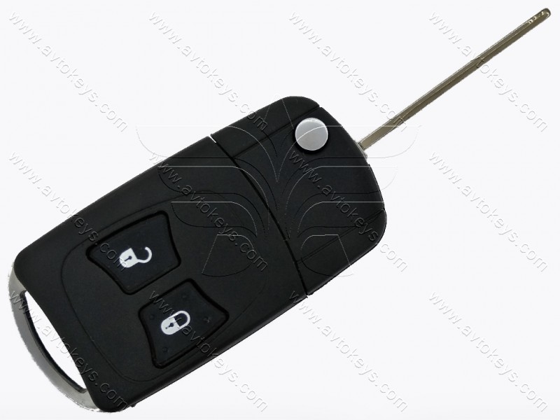 Корпус викидного ключа Chrysler/Doodge/Jeep, 2 кнопки, тип 1, лезо СY22, під переробку