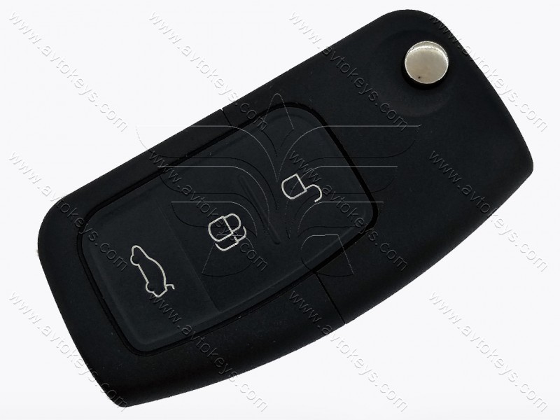 Корпус викидного ключа Ford Fiesta, Mondeo та інші, 3 кнопки, лезо FO21
