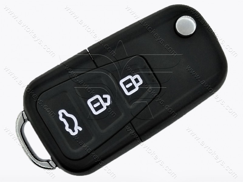 Корпус викидного ключа Lifan X50, X60, 3 кнопки