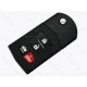 Корпус викидного ключа Mazda 3, Mazda 6 та інші, 3+1 кнопки, лезо MAZ24R, тип 2