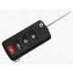 Корпус викидного ключа Nissan, Infiniti, 3+1 кнопки, лезо NSN14, під переробку