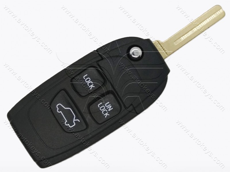 Корпус викидного ключа Volvo C70, S40, S70, V40, V70, 3 кнопки