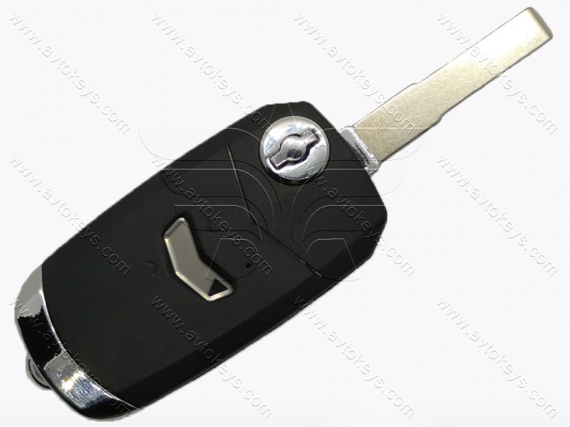 Корпус викидного ключа Fiat, 1 кнопки, лезо SIP22, під переробку, тип 1