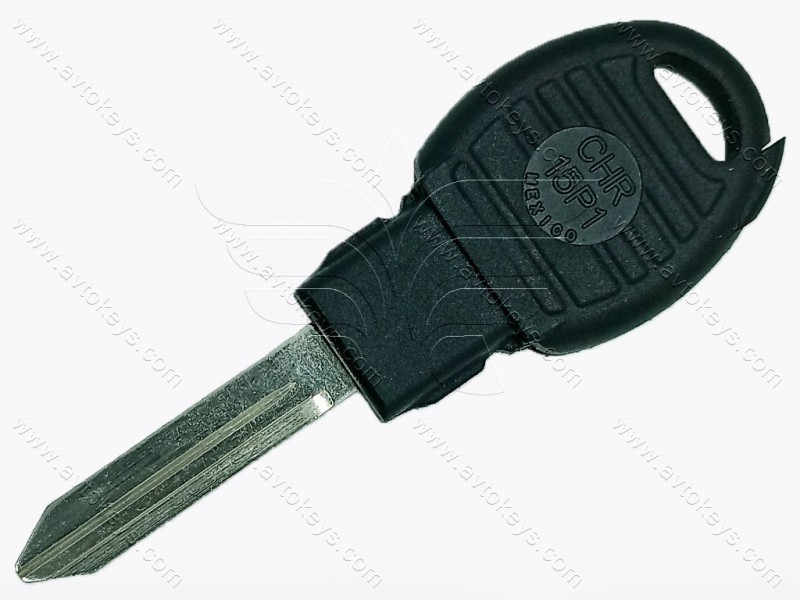 Корпус ключа з місцем під чіп Chrysler, Dodge, Jeep, TP00CHR-15P1 JMA