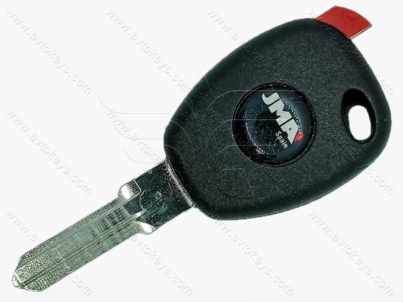 Корпус ключа з місцем під чіп Dacia, Renault, лезо TP00DAC-4DP JMA