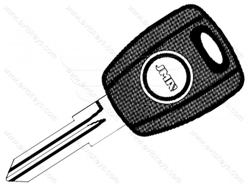 Корпус ключа з місцем під чіп Fiat, лезо TP00FI-13P8 JMA