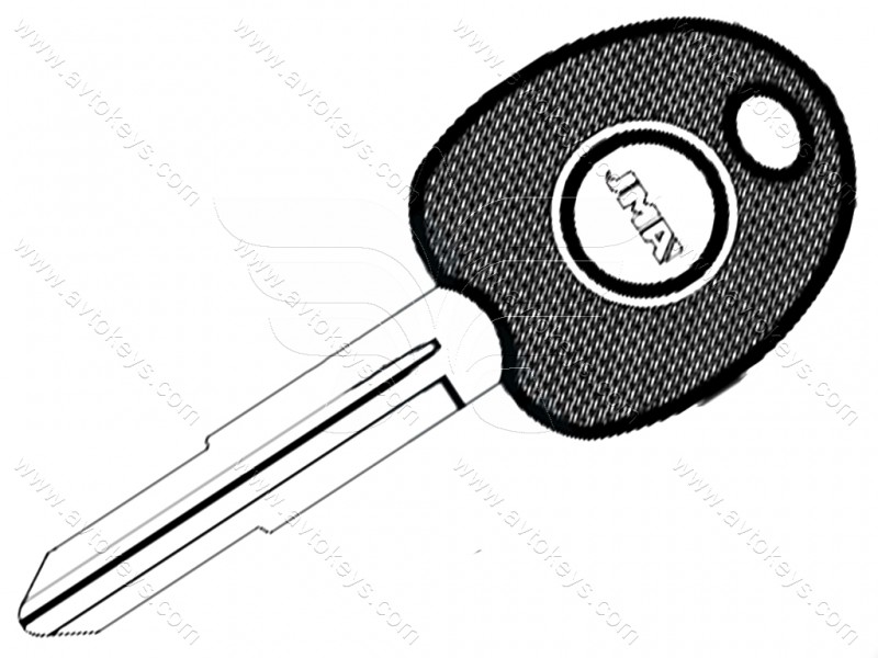 Корпус ключа з місцем під чіп Hyundai, Kia, лезо TP00HY-4P1 JMA