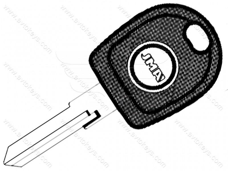 Корпус ключа із місцем під чіп VW, TP00VO-2P JMA