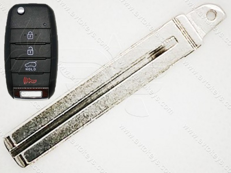 Лезо викидного ключа Hyundai, Kia, TOY48, бічне кріплення