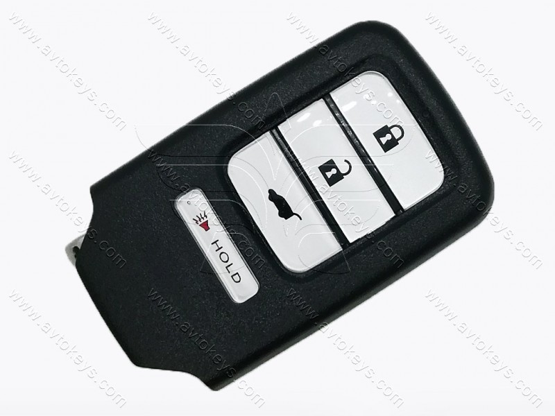 Смарт ключ Honda Pilot, Civic, Odyssey, 433 MHz, KR5V2X, NCF2951X/ Hitag 3/ ID47, 3+1 кнопки