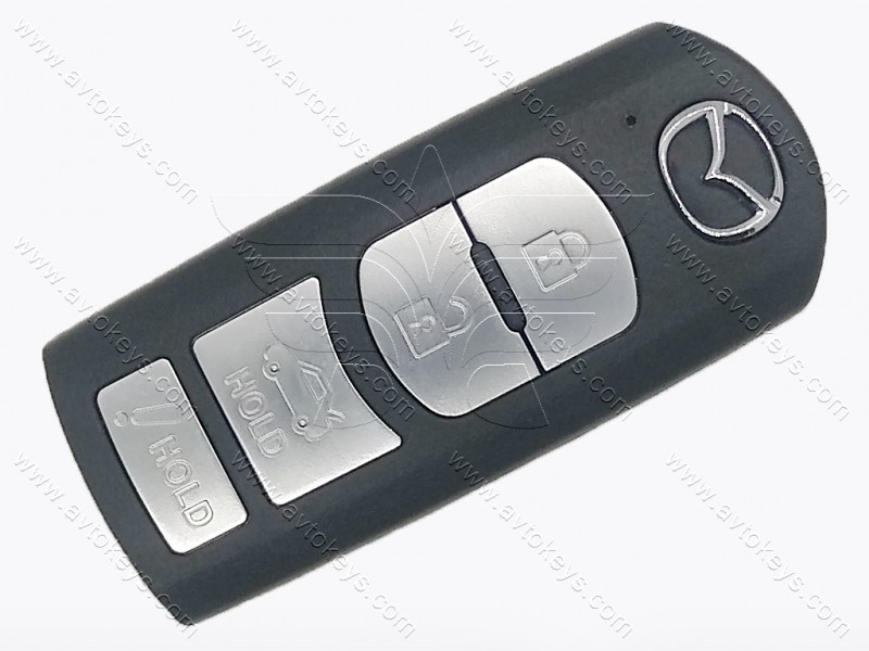 Смарт ключ Mazda 3, 6, MX-5 Miata, 315 Mhz, WAZSKE13D01/02, PCF7953P/ Hitag Pro/ ID49, 3+1 кнопки