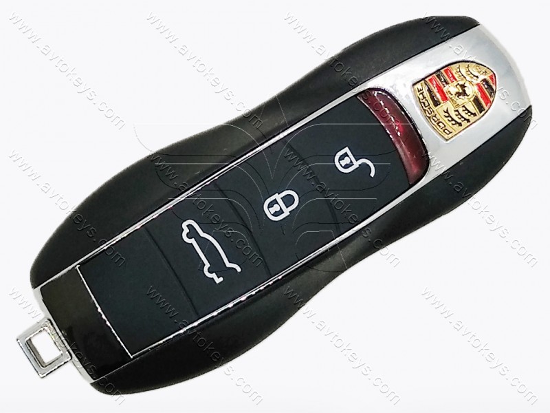 Смарт ключ Porsche Cayenne, Cayman, Macan, 315 Mhz, KR55WK50138, PCF7945P/ Hitag Pro/ ID49, 3+1 кнопки, Keyless GO