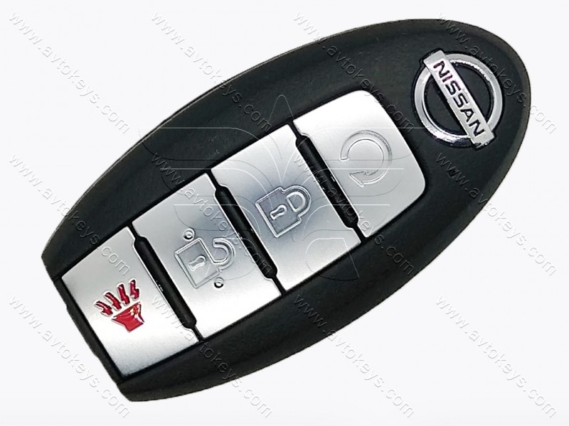 Смарт ключ Nissan Kicks, Rogue, 433 Mhz, KR5TXN3, NCF29A1M/ Hitag Aes/ ID4A, 3+1 кнопки