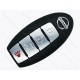 Смарт ключ Nissan Sentra, Versa, Altima, 433 Mhz, KR5TXN1, NCF29A1M/ Hitag Aes/ ID4A, 3+1 кнопки