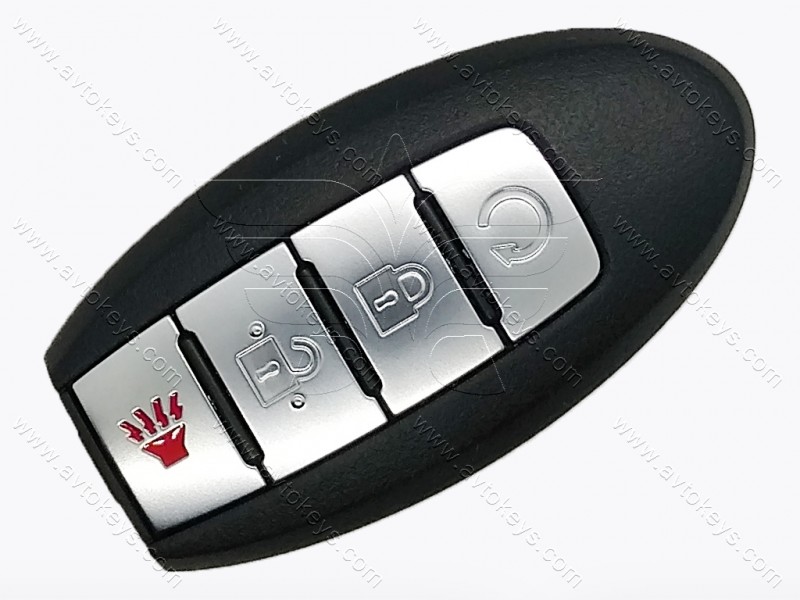 Смарт ключ Nissan Murano, Pathfinder, Titan, 433 Mhz, KR5S180144014, PCF7953M/ Hitag Aes/ ID4A, 3+1 кнопки
